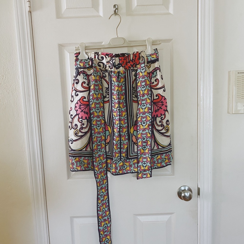 Lilly Pulitzer Silk Skirt with Tie Size S